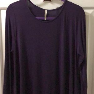 Purple long sleeve Mittoshop dress with pockets